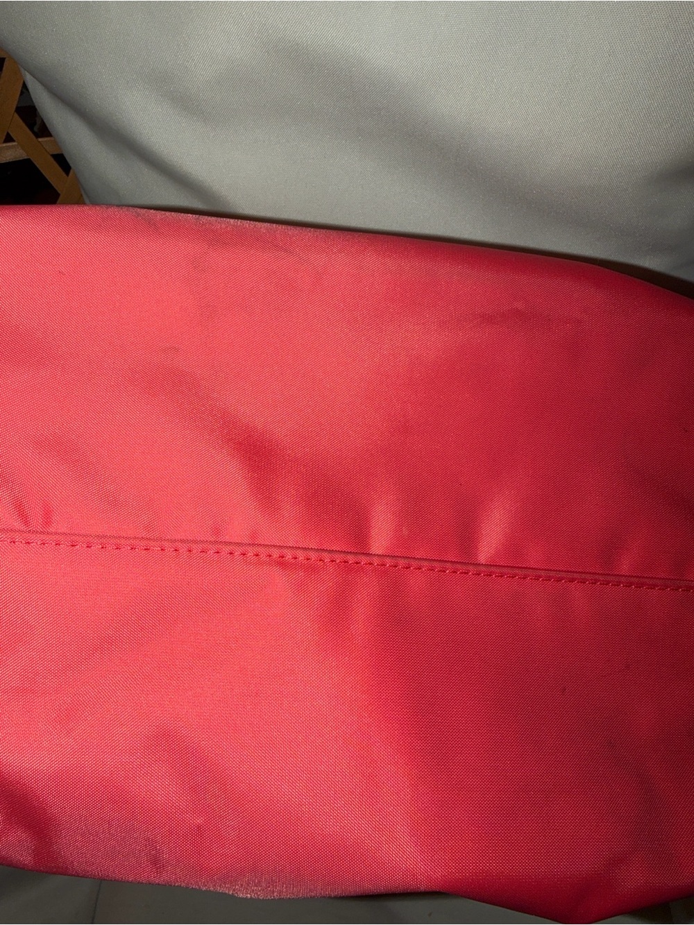 Longchamp Le Pliage Extensible Coral Tote Brown Trim - Picture 9 of 9